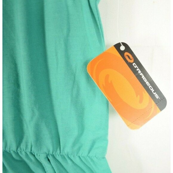 ORageous Misses XL Green Henley Racer Tank Coverup New With Tags - Picture 5 of 6